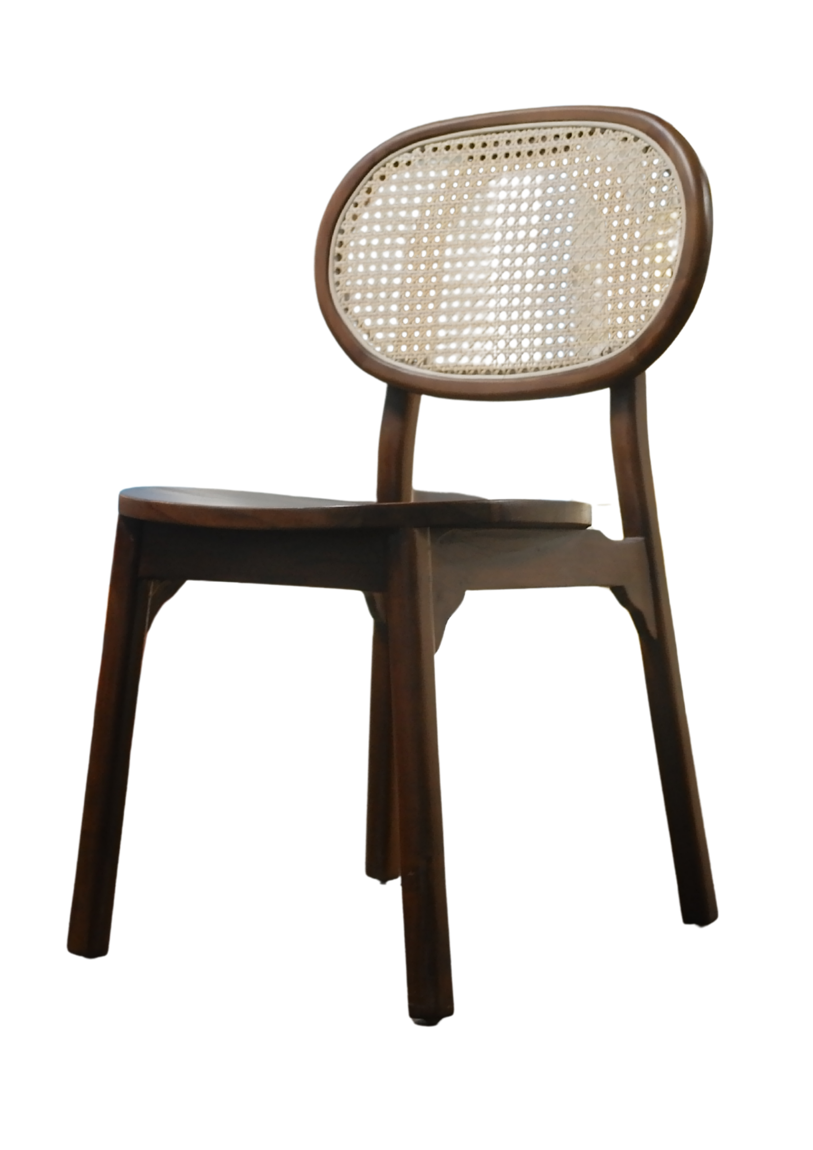 PEANUT RATTAN DINING CHAIR